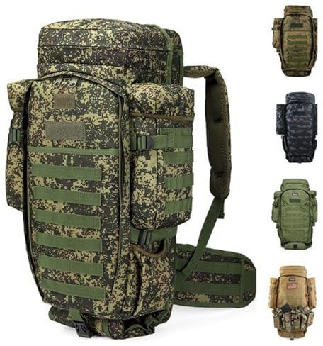 Langwaffen Airsoft Waffen Rucksack Wasserdicht Waffentasche,Taktischer Gewehrrucksack,Rucksack Militar Wanderrucksack Mit Gewehrhalter für Reisen Camping Jagd(Color:G)