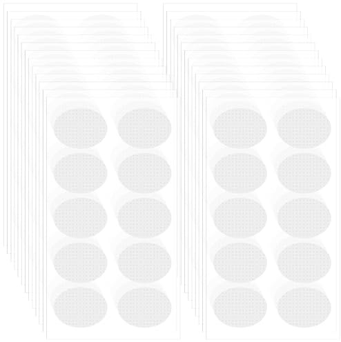 Yuomeaz Earlobe Support Patches 600 Stück, Ohrläppchen Stützpflaster für Ohrringe, Transparente Ohrring Stützaufkleber, Unsichtbare Ohrläppchen Stabilisator Aufkleber für Schwere Ohrringe