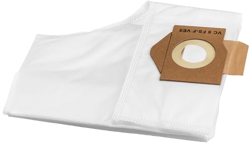 Flex Vlies-Filtersack VC 9 FS-F (5 Stück, Filterbeutel der Klasse L, verbesserte Befüllung gegenüber Papierfiltersäcken, Staubsaugerbeutel) 535022
