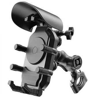 JBPIHZT Hockproof Motorcycle Phone Holder 15W Wireless Charger 18W USB 30W Type C Fast Charging Motorbike Bicycle Bike Scooter Stand(Only Handlebar)