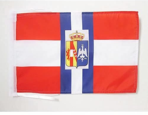 AZ FLAG - Drapeau Duché de Modène de guerre 1452-1859 - 45x30 cm - Pavillon Italien Ancien - Italie 100% Polyester Avec Deux Cordelettes - 20g