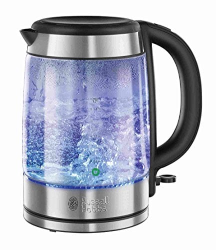 Russell Hobbs 21600-57 Electric kettle Glass-21600-57, Stainless steel and glass, silver