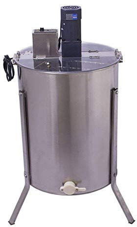 PRIT2016 Acier inoxydable 4 cadres extracteurs de miel électrique avec couvercle transparent, équipement d'apiculture, Honey Extracteur Séparateur