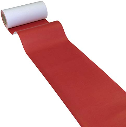 JUNOPAX Papier-Tischläufer 50m x 0,20m rot, nass- und wischfest