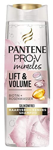 Pantene Pro-V Miracles Lift & Volume Silicone Shampoo, 250 ml, Biotin + Rosewater, Beauty, Hair Care, Shampoo Women, Shampoo Without Silicone, Volume, Thick Hair, Long Hair
