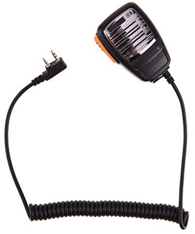 ZYElroy 2 Pin Handheld Speaker Microphone Mic Replacement for Baofeng Kenwood TYT Radios Walkie Talkie UV-5R