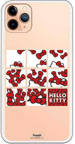 Originale Schutzhülle kompatibel mit iPhone 11 Pro Max mit Hello Kitty Sketch-Motiv