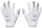 Under Armour Men's F8 Football Gloves , White (100)/Metallic Silver , Small