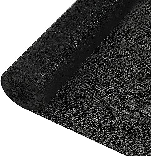 vidaXL Zaunblende Schwarz 1,5x50 m HDPE 195 g/m²