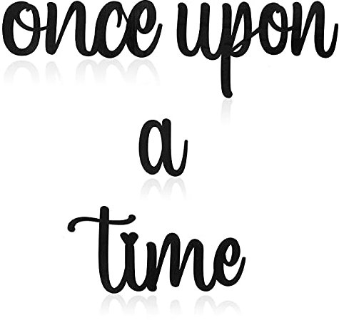 Once Upon a Time-Schild, Once Upon a Time, Holzschild zum Lesen, für Kinderzimmer, Wohnzimmer, Schlafzimmer, Bücherregal, Geburtstagsgeschenk, Heimdekoration