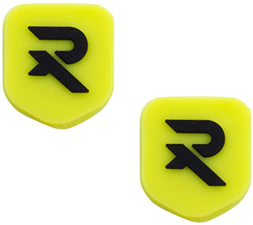Raquex Tennissaiten-Dämpfer (2 Stück) – Vibrationsstoßdämpfer für Schlägersaiten und eng anliegende Antivibrationsschläger-Zubehör (Gelb)