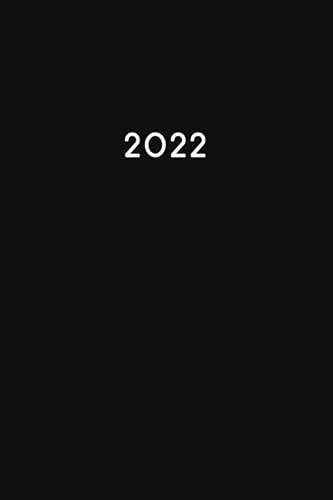 2022: Kalenderbuch 2022 A5 I 1 Tag 1 Seite I Endlich genügend Platz zum Planen, Organisieren und Notieren! I Farbe Schwarz