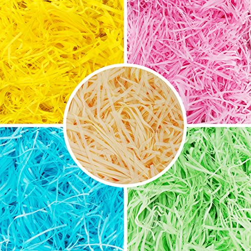 XiXiRan Papel Tisú Triturado 250g - Virutas para Regalos, Kraft, Rafia - Relleno de Caja de Regalo, En Trizas - Cesta de Embalaje de Trituración
