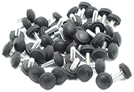 Tsnamay Lot de 50 vis moletées, vis filetées M4 x 12 mm