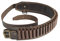 Canana para Caza en Piel de bovino con rabillo Regulable, Capacidad para 30 Cartuchos Calibre 410/12mm