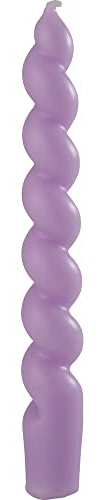 Rico Design Spiralkerze 18.5 cm Paraffin Kerze 2.4 cm Durchmesser Flieder