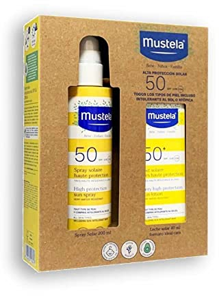 MUSTELA Solarpackung: Spray F50 + Milch
