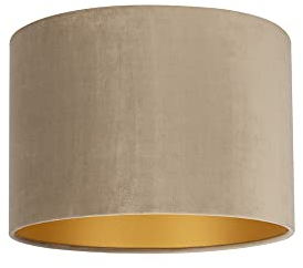 Uniqq Pantalla terciopelo topo Ø 35 cm - 20 cm de alto