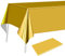 PLULON Tischdecke aus Goldfolie, Kunststoff, 137 x 274 cm, rechteckig, Metallic-Gold, Tischdecke für Hochzeit, Geburtstag, Weihnachtsfeier, Zuhause, Tischdekoration, Babyparty, Partyzubehör
