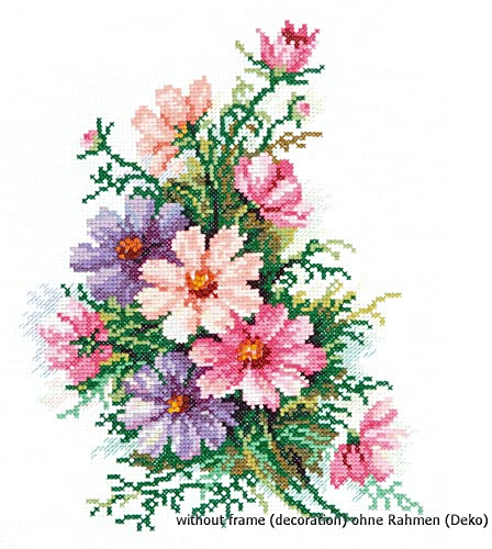 Magic Needle 40-54 ZW Kosmeen Kreuzstichset mit Zählmuster Zweigart Edition, Baumwolle, multifarbig, 18x24cm