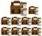 Espirito Rebelde Lot de 20 pots en verre vides avec couvercle de 30 ml avec 10 bôites en carton pour 2 pot de confiture - Inclut un couvercle à vis doré, pour confitures, conserves, miel