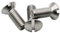 Vis Tete Fraisee Bombee Fendue M5 x 16mm : 40 Pcs Visserie Inox pour Ecrou Rondelle | Vis à Tête Fraisée Bombée Fendue Acier A2 | Metal Anti-Rouille - DIN 964 | Vis PROTORX
