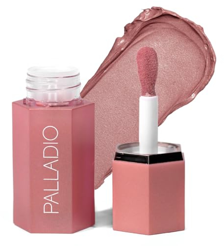 Palladio Blush Liquido 2-in-1 per Guance e Labbra - Trucco Viso Leggero, Formula in Crema Senza Peso, Pigmentato a Lunga Tenuta, Resistente allo Sfregamento, Dainty
