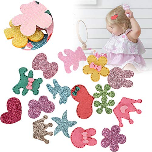 ANKROYU Haar-Pony-Aufkleber, Dekoration, Haarpolster, Clip-Fransen-Haar-Pony-Patch-Aufkleber, Mädchen-Haar-Accessoires, Haar-Patch Für Frauen, Kopf-Accessoires, Dekorationen, Werkzeug(Chk-065)