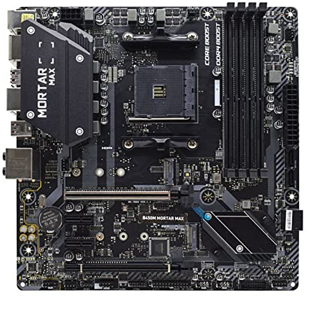 Placa Base la computadora Fit For MSI B450M Mortar MAX MAX AMD B450 B450M AM4 Gaming Ordenador Personal Placa Base DDR4 6 4G M.2 Kit Ryzen 5 3600 5600x CPUs PCI-E 3.0 X16 HDMI USB3.2