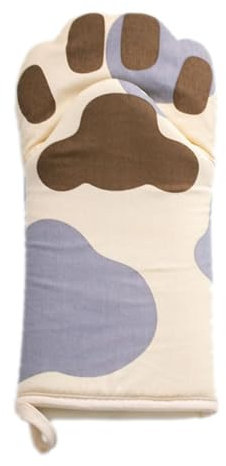 Tiardey Backhandschuhe mit süßem Katzen-Design, hitzebeständig, zum Kochen, Mikrowellen-Fäustlinge, Backer, Küchenutensilien