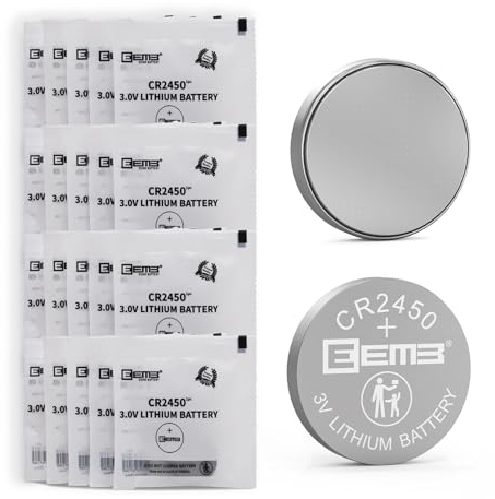 EEMB 20 PACK 2450 CR2450 Coin Button Cell 3V 3 Volt Lithium Batteries Battery Child Resistance Safety Package