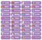60 Personalised Stick on Name Labels Tags for School Books Bottle Boxes Bags Name Tags Washable Waterproof No Iron Sticker (Lavender)