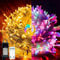 Hopelit Lichterkette Außen Innen, 10M 100 LED Lichterkette Außen Dimmbar Warmweiß + Bunt mit Stecker und Fernbedienung, 11 Modi, Speicherfunktion und Timer, Lichterketten für Balkon,Hochzeit