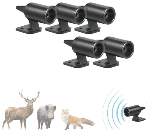 5 PCS Ahuyentador, Silbato de Ultrasonidos de advertencia para animales como Jabalíes, Ciervos, Zorros, Conejos. Para Coches y Motos.…
