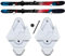Innovative 3D Printing Snow Ski Wall Mounts With Hooks, Extra Width to Fit Any Snow Skis, Snow Skis Rack, Space Saver, Wall Art (White)