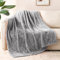 Whale Flotilla Kuscheldecke Flauschige Decke, Warme Fleecedecke Sofadecke Wohndecke Couchdecke, Superweich und Kuschelig, 130X170CM, Grau