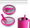 Paquete de 2 tapas de vaso de 40 onzas de repuesto compatibles con Stanley Quencher, a prueba de fugas, resistentes a salpicaduras, funda reutilizable para vaso Stanley Cup (rojo rosa)