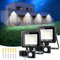 2 Stück LED Strahler mit Bewegungsmelder Außen, 30W 3000 LM Außenlampe 6500K Kaltweiß Superhell Fluter Scheinwerfer Licht, IP65 Wasserdicht Außenbeleuchtung Lampe Aussen für Garten, Innenhöfe, Garage