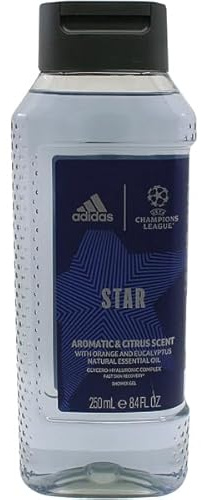 Adidas UEFA Champions League Star Edition Gel Douche Parfum Agrumes Aromatique 6 x 400ml Bouteille