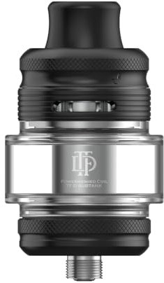 Atomizador TF-D SubTank tanque S-mok de 5,5 ml (Negro mate) llenado superior flujo de aire superior bloqueo a prueba de niños compatible con bobina D 0,15/0,23 ohmios original - No Nicotine