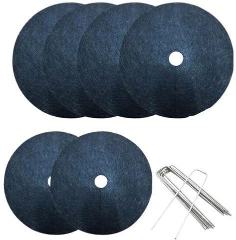 GSCLZ Baumschutzmatten, Kontrolltuch, Mulchring, runde Barriere, Pflanzenabdeckung for Innen- und Außengärten