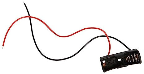 GAROZATION 12v 23a Battery Case Wire Connector 2 x 1.5v Aa Battery Holder Sturdy Construction for Portable Use