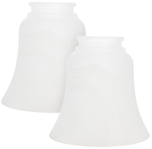 2 Stück E27 Ersatz Lampenschirm aus Glas für Deckenlampen Weihnachten Party