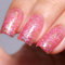Ozzeal Glitter Gel Polish, Clear Pink Petals Glitter Gel Nail Polish Sparkle Shimmer Summer Rainbow Soak Off LED UV for DIY Manicure 15ML