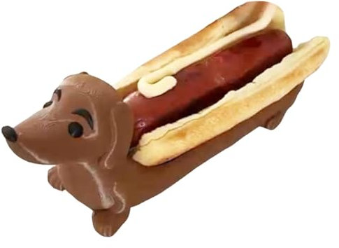 Dackel-Tablett, Lustiger Hot Dogs-Dackel-Teller, Welpen-Essteller, niedlicher Dackel-Form, Welpen-Speiseteller für Hot Dogs, Snacks, Dessertteller, für Zuhause, Familienfeiern