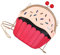 DECHOUS Cupcake Handtasche Im 60er Jahre Stil – Einzigartige Crossbody Tasche Im Süßen Cupcake Design - Perfekt Für Jeden Anlass Und Als Stylisches Accessoire