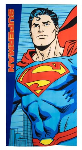 Mikrofaser-Handtuch für Kinder Superman für Bad und Strand – Mikrofaser-Handtuch für Kinder mit Design für den täglichen Gebrauch