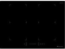 Piano cottura a induzione - CONTINENTAL EDISON - 4 fuochi - 7200 W - 70 cm - CETI724Z2FLEX - Nero