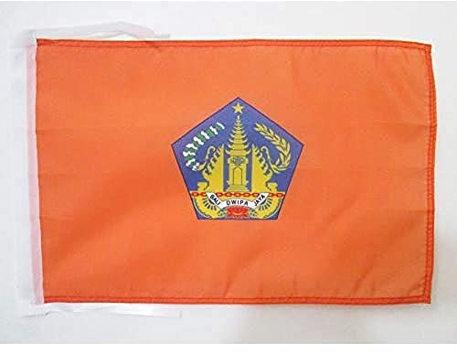 BANDERA de BALI 45x30cm - BANDERINA DE BALI EN INDONESIA 30 x 45 cm cordeles - AZ FLAG