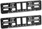 geo-versand Wunschtext + Bild Nummernschild Halter Kennzeichenhalter KFZ Schild verstärker